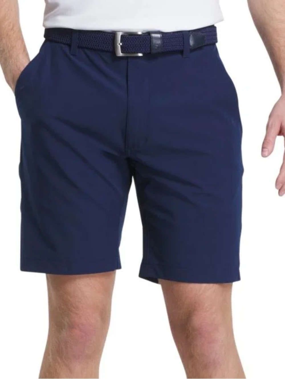 FootJoy Lightweight 9 Inch Inseam Golf Shorts - Navy  Performance Shorts Size 38